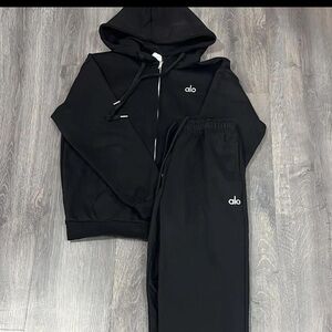 Black Alo Full ZipUp Set